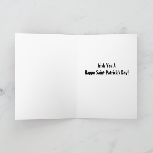 Carte Knock Knock Happy St Patrick's Day Card (Intérieur)