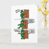 Carte Knock Knock Happy St Patrick's Day Card (Fleur jaune)