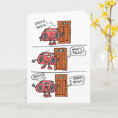 Carte Knock Radio Pas Un Autre Anniversaire (Fleur jaune)