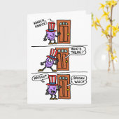 Carte Knock Raisin Independence Day 4 juillet (Fleur jaune)