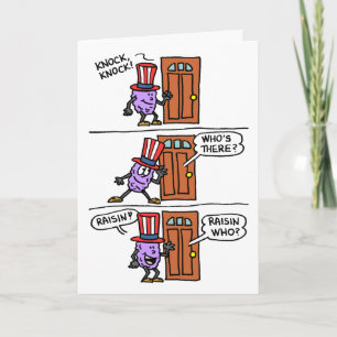 Carte Knock Raisin Independence Day 4 juillet