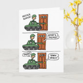Carte Knock Tank You Veterans Day Card (Fleur jaune)