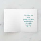 CARTE KNOCKER DE PORTE EN FORME DE TÊTE DE FEMME (Intérieur)