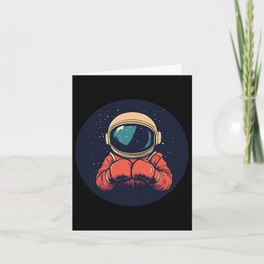Carte Knockout Space Adventure Avec Cette Boxe Astronau (Devant)