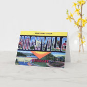Carte Knoxville Tennessee (Fleur jaune)