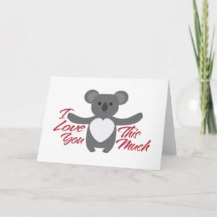 Carte Koala Bear Je T'Aime Tant