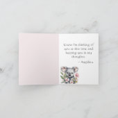 Carte Koala Bear vous pense (Intérieur)