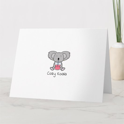 Carte Koala confortable (Devant)