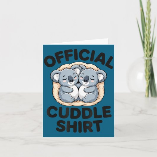 Carte Koala Hug Cute Animal Lover This Is My Cuddle  (Devant)