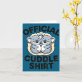 Carte Koala Hug Cute Animal Lover This Is My Cuddle  (Fleur jaune)