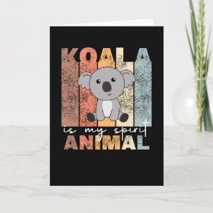 Carte Koala Is My Spirit Animal - Sweet Koalas Vintage