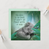 Carte Koala Nap (Devant/Arrière en situation)