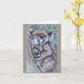 Carte Koala Plus One (Fleur jaune)