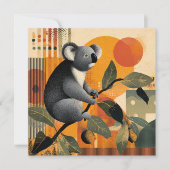 Carte Koala Sitting in a Tree (Devant)