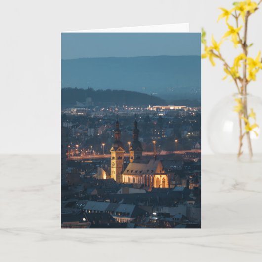 Carte Koblenz Allemagne (Fleur jaune)