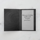 Carte Kohl Black Monogramme personnalisé (Intérieur)