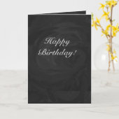 Carte Kohl Black Monogramme personnalisé (Fleur jaune)