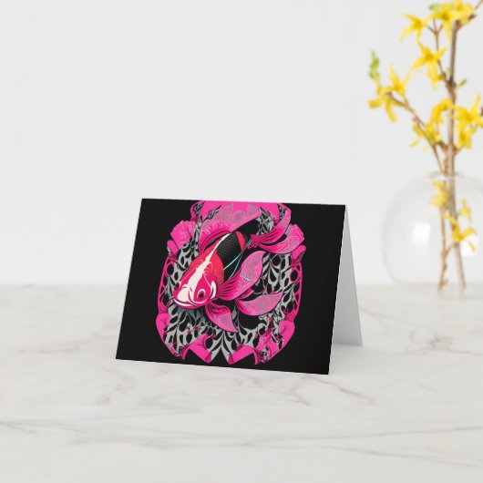 Carte Koi (Fleur jaune)