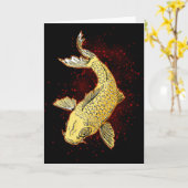 Carte Koi (Fleur jaune)