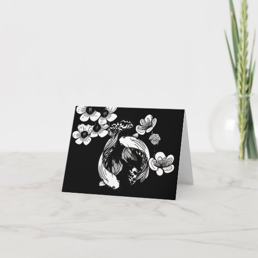 Carte Koi blanc (Devant)