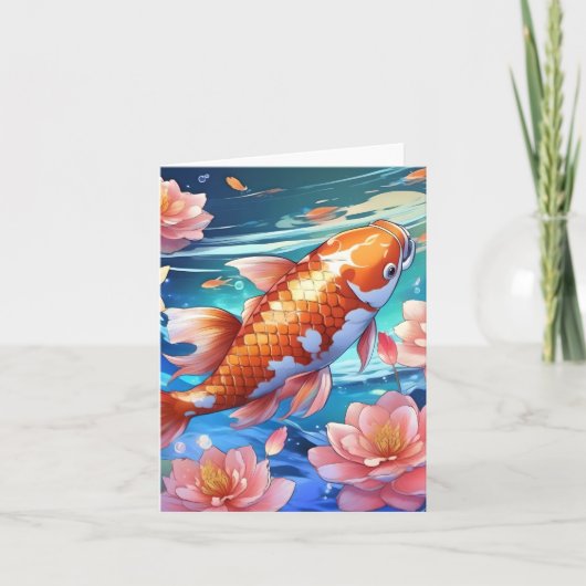 Carte Koi Fish Study P (Devant)