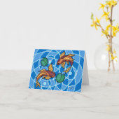 Carte Koi Pond (Fleur jaune)