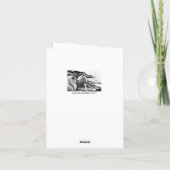 Carte KOKESHI LOVE  Chow dog heart valentine (Dos)