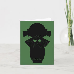Carte Kokeshi Star Silhouette Note Card