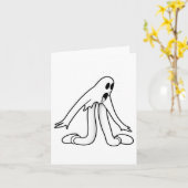 Carte Koko le clown fantôme danse split (Fleur jaune)