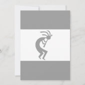 Carte Kokopelli argent et blanc 3 (Devant)