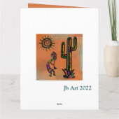 CARTE KOKOPELLI SUD-OUEST ART (Dos)