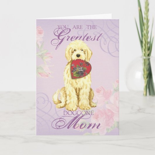 Carte Komondor Heart Maman (Devant)