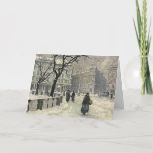 Carte Kongens Nytorv Copenhague en hiver   Paul Fischer