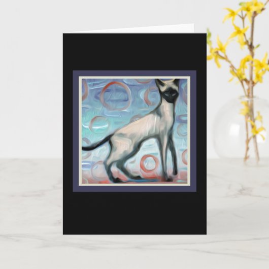 Carte 'Kopi Cat' (Fleur jaune)