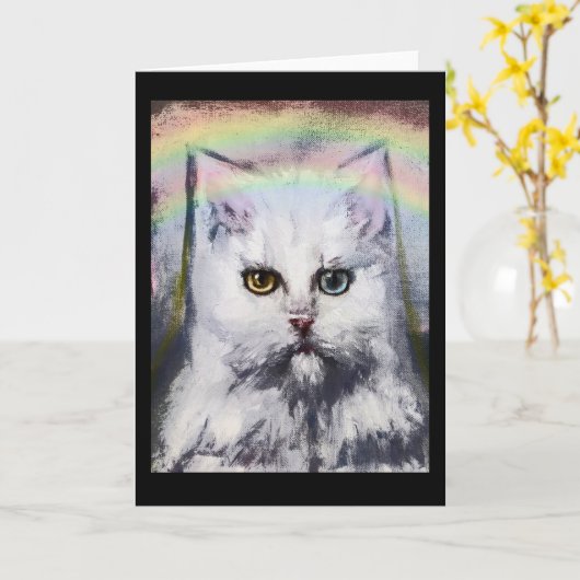 Carte 'Kopi Cat' (Fleur jaune)