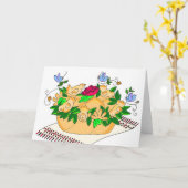 Carte Korovai pour Mariage ukrainien (Fleur jaune)