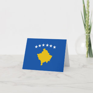 Carte Kosovo Flag Notecard