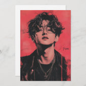 Carte KPop Valentine (Devant / Derrière)