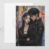 Carte KPop Valentine (Devant / Derrière)