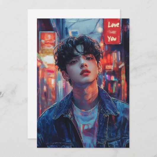 Carte KPop Valentine (Devant / Derrière)