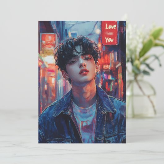 Carte KPop Valentine (Debout devant)