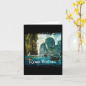 Carte Krabi Thaïlande _1 (Fleur jaune)
