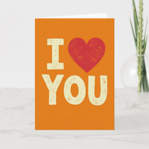 Carte Kraft Romantique Je T'Aime