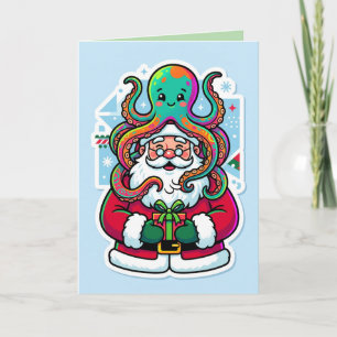 Carte Kraken Noël 🎄🐙” “Emballé pour les Fêtes