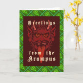 Carte Krampus (Fleur jaune)