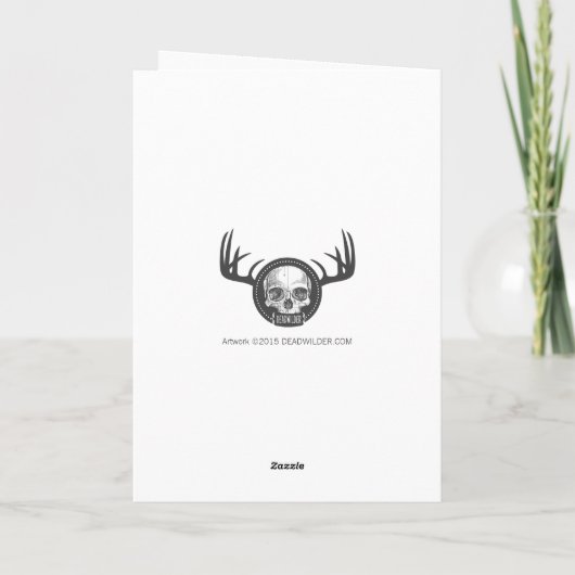 Carte Krampus avec Poème amusant (Dos)