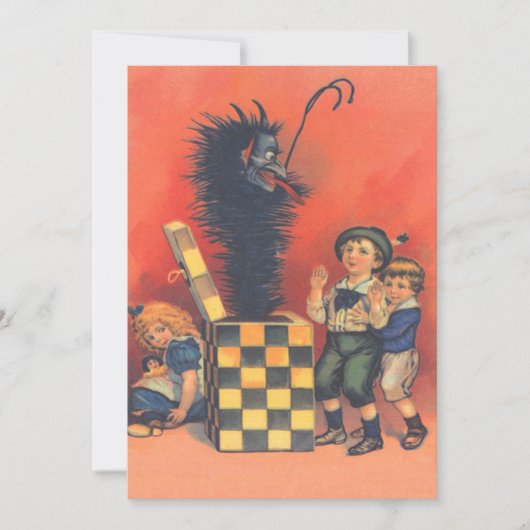 Carte Krampus Boîte à Surprise (Devant)