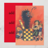Carte Krampus Boîte à Surprise (Devant / Derrière)