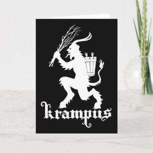 Carte Krampus de Noël Épouvantable Xmas Horreur Occulte