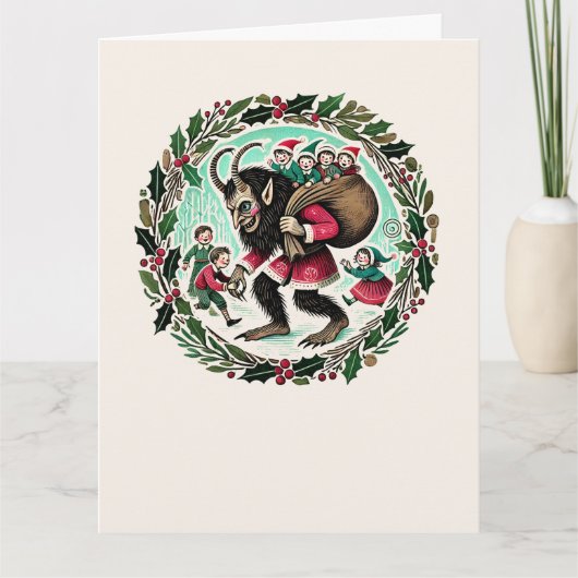 Carte Krampus Noël (Devant)